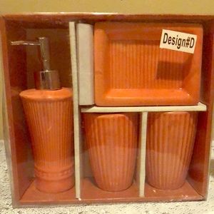 4pc ceramic bath set